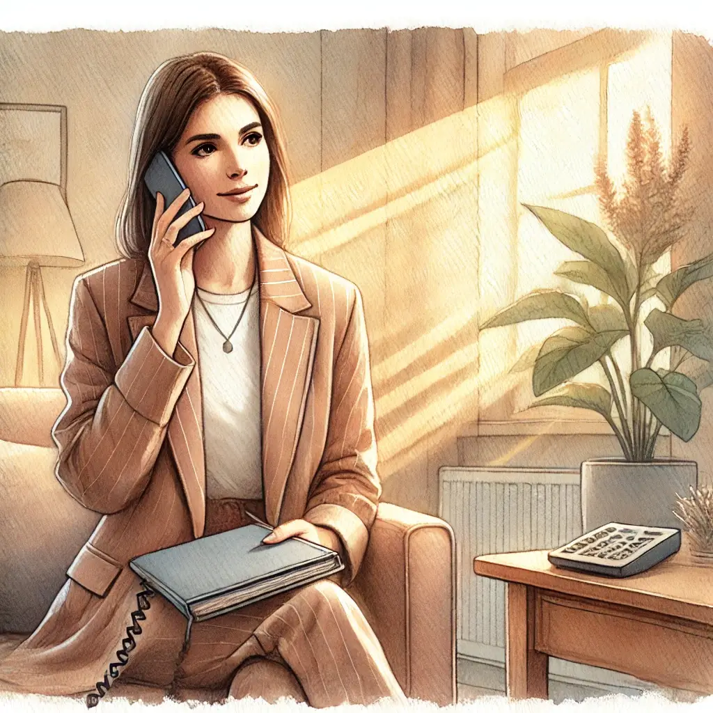 Psychanalyste en téléconsultation avec un patient